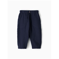 Брюки «Крошка Я. Муслин», рост 68 см, синие