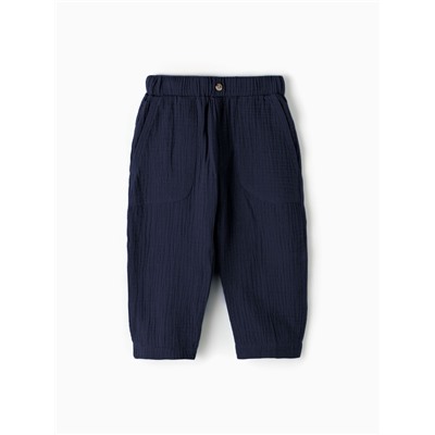 Брюки «Крошка Я. Муслин», рост 68 см, синие