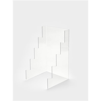 Подставка под ножи 15×15×25 см, 4 места, оргстекло 2 мм, прозрачный, В ЗАЩИТНОЙ ПЛЁНКЕ