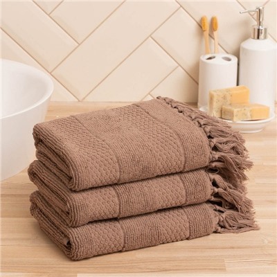 Полотенце для ног Love Life Turkish dream, 50×90 см, хлопок 100%, мокко