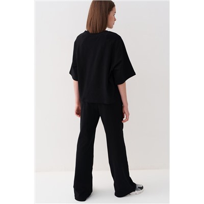 Комплект трикотажный для девочек: фуфайка (футболка), брюки PLAYTODAY, 1240280