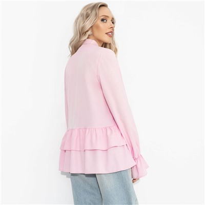 Блуза свободного кроя, Стильный нюанс (розовая)
