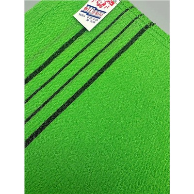 Bath Towel Мочалка-варежка для душа с пилинг-эффектом, однослойная, зелёный 28193