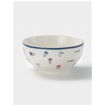 Салатник Доляна «Романс», d=14.1 см, костяной фарфор, белый