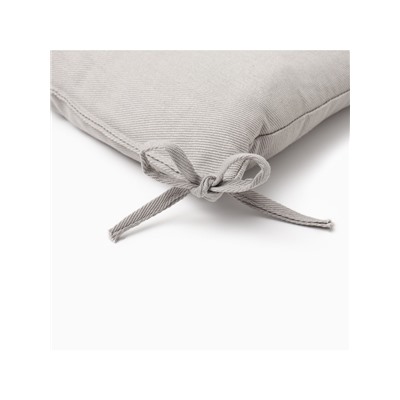 Подушка на стул «Этель» Kitchen, 42×42 см, светло-серая