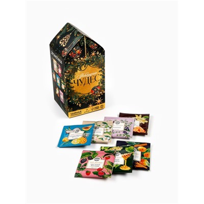 Чай новогодний «Новогодних чудес», ассорти вкусов, 28 пакетиков × 1.8 г