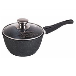 Ковш 1,7л со съем. ручкой ст. крыш. АП Гранит black арт 82802