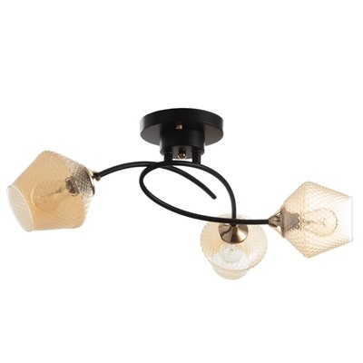 Люстра «Изота» 3хE27 40 Вт черный 38×38×28 см BayerLux