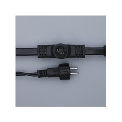 Гирлянда «Занавес» 2×6 м, IP44, УМС, тёмная нить, 1440 LED, свечение белое, 220 В