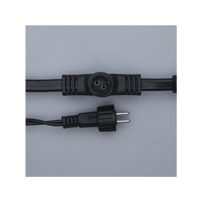 Гирлянда «Занавес» 2×6 м, IP44, УМС, тёмная нить, 1440 LED, свечение белое, 220 В