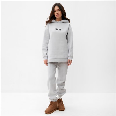 Джоггеры женские MIST Cozy style, серые, размер 42