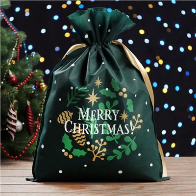 Мешок подарочный новогодний «Рождество», 40×56 см