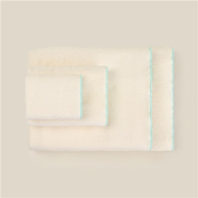Полотенце махровое SL HOME: Frame «Айвори», 50×90 см, хлопок 100%, бежевое