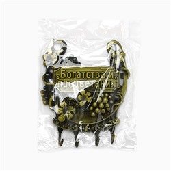 Ключница настенная подкова «Богатства и процветания», 10.5×12 см