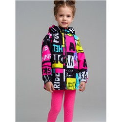 Куртка текстильная с полиуретановым покрытием для девочек (ветровка)
