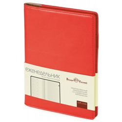 Еженедельник недатированный А5 128 стр. "CONCEPT" (КРАСНЫЙ) 3-322/10 Bruno Visconti