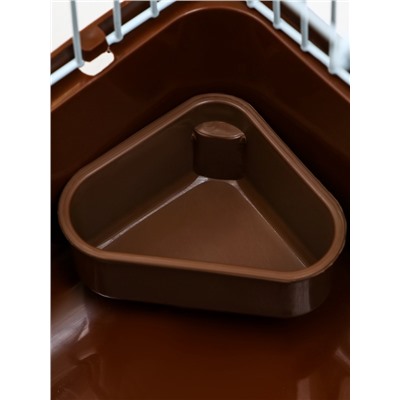 Клетка для грызунов «Пижон», 23×17×17 см, коричневая