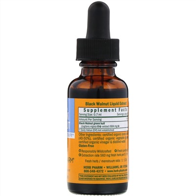 Herb Pharm, черный орех, 30 мл (1 жидк. унция)