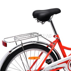 Велосипед 24" Rocket City Fold 24, цвет красный, размер 16"