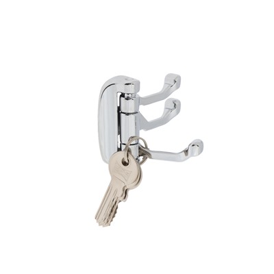 Крючок мебельный CAPPIO OCTOPUS, трехрожковый, цвет хром