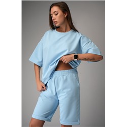 Женский костюм с шортами из футера двухнитки Happyfox