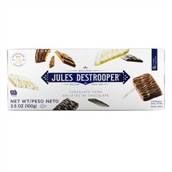 Jules Destrooper, Chocolate Thins Cookies, 3.5 oz (100 g)