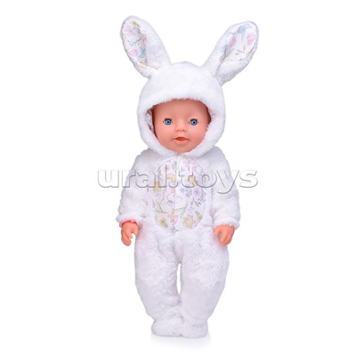 Пупс "Зайка" (пьет, писает, слезы) с аксессуарами, в коробке