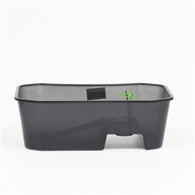 Отсадник для черепах, 40×24.5×13 см, пластик, чёрный