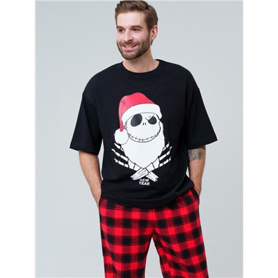 Комплект для мужчин: фуфайка (футболка) трикотажная, брюки текстильные