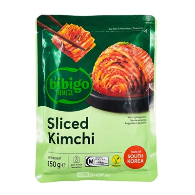 Капуста кимчи среднеострая нарезанная Bibigo CJ, Корея, 150 г Акция