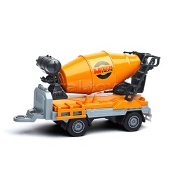 Машина "Асфальтоукладчик" с бетономешалкой (свет, звук) в коробке