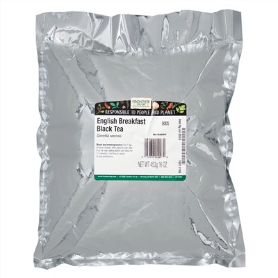 Frontier Natural Products, черный чай, Englis Breakfast, 453 г (16 унций)
