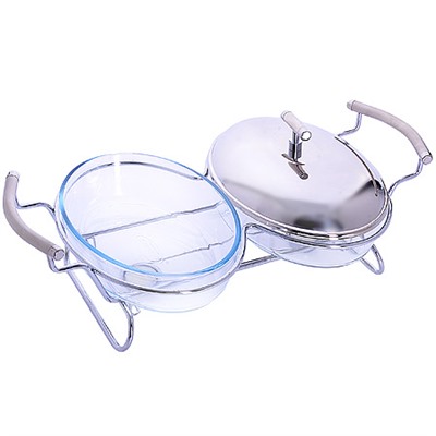 24155 Мармит двойной со свеч.1,5+1,5 л. MB (х4)