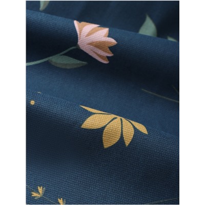 Скатерть Доляна Twilight forest 146×250 см, 100% хлопок, рогожка 164 г/м²