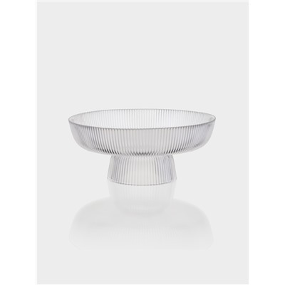 Ваза для фруктов «Камелия», 26.3×11 см, 2 л, стекло, прозрачная