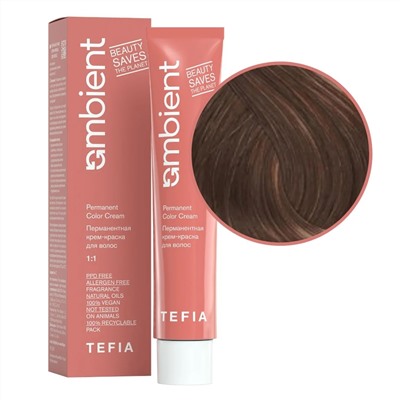 TEFIA  Ambient 7.3 Перманентная крем-краска для волос / Блондин золотистый, 60 мл 22152