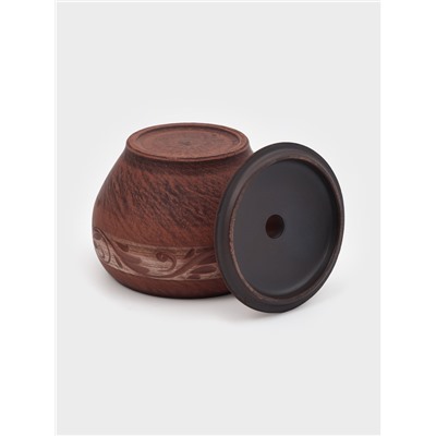 Горшок для жаркого «Ангоб», 700 мл, красная глина