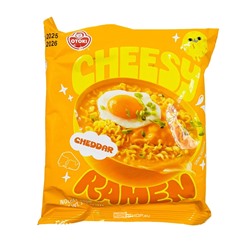 Лапша Сырный рамен с насыщенным вкусом чеддера Оттоги Otoki Ottogi Cheesy Ramen (Корея), 111 г