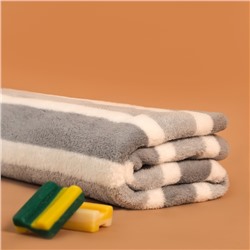 Полотенце банное «Этель. Геометрия», 70×140 см, серое