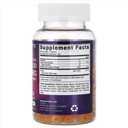 Vitamatic, фолиевая кислота, натуральный апельсиновый вкус, 1 мг, 120 жевательных таблеток