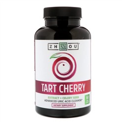 Zhou Nutrition, Экстракт вищни + семена сельдерея, 60 вегетарианских капсул