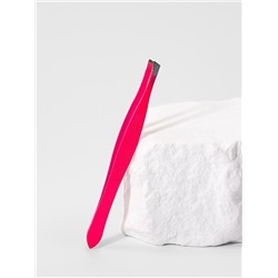 Пинцет скошенный, узкий, 9 см, МИКС