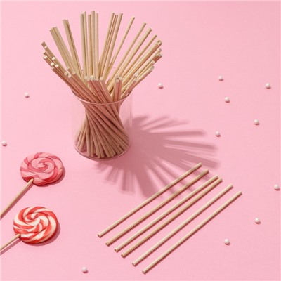 Набор палочек для леденцов, 50 шт., длина палочки 15 см
