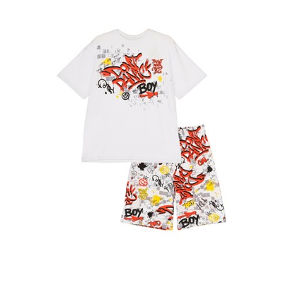 Комплект трикотажный для мальчиков: фуфайка (футболка), шорты