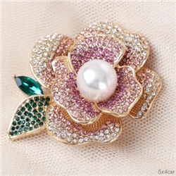 Брошь Роза / 4966-115 /уп 12/