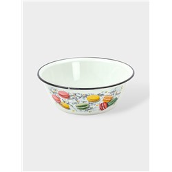 УЦЕНКА Миска 2 л (белая)Цветное печенье