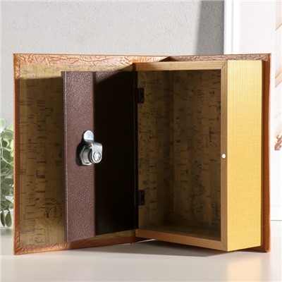 Шкатулка книга - сейф «Как стать богатым», 22×16×7