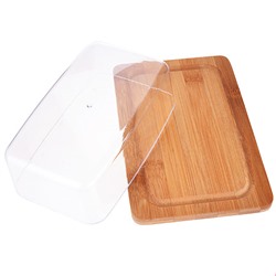 28336 Масленка с крышкой 19,5 см Бамбук MB (х24)