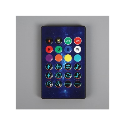 Умная гирлянда «Нить» 5 м роса с насадками «Звёздочки», IP20, серебристая нить, 50 LED, пульт ДУ, приложение, свечение RGB, USB