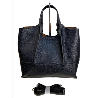 Женская сумка из искусственной кожи, цвет черный